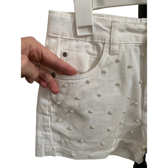 Nauty Blue-2 Piece-Shorts Bundle-Cottagecore-Denim-White-Girls-S - Picture 5 of 5